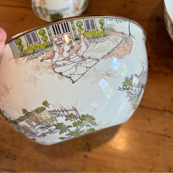 Mackenzie Childs Aurora Pattern Bowls Set of 3 - Picture 8 of 13